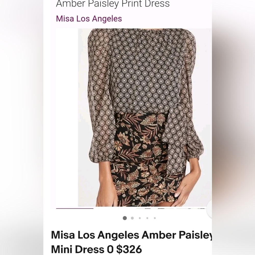 Misa Los Angeles mini dress. Size 0